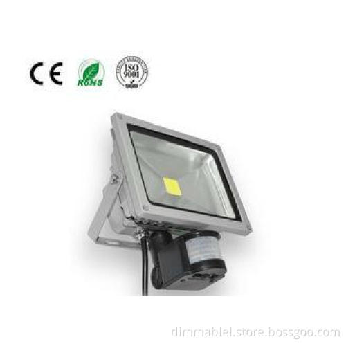 50 watt dimmable led flood lights PIR / RGB IP65 , warm whi